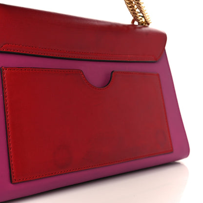 Gucci Moon Calfskin Bi-Color Medium Padlock Shoulder Bag New Rosette Hibiscus Red 13 of 13