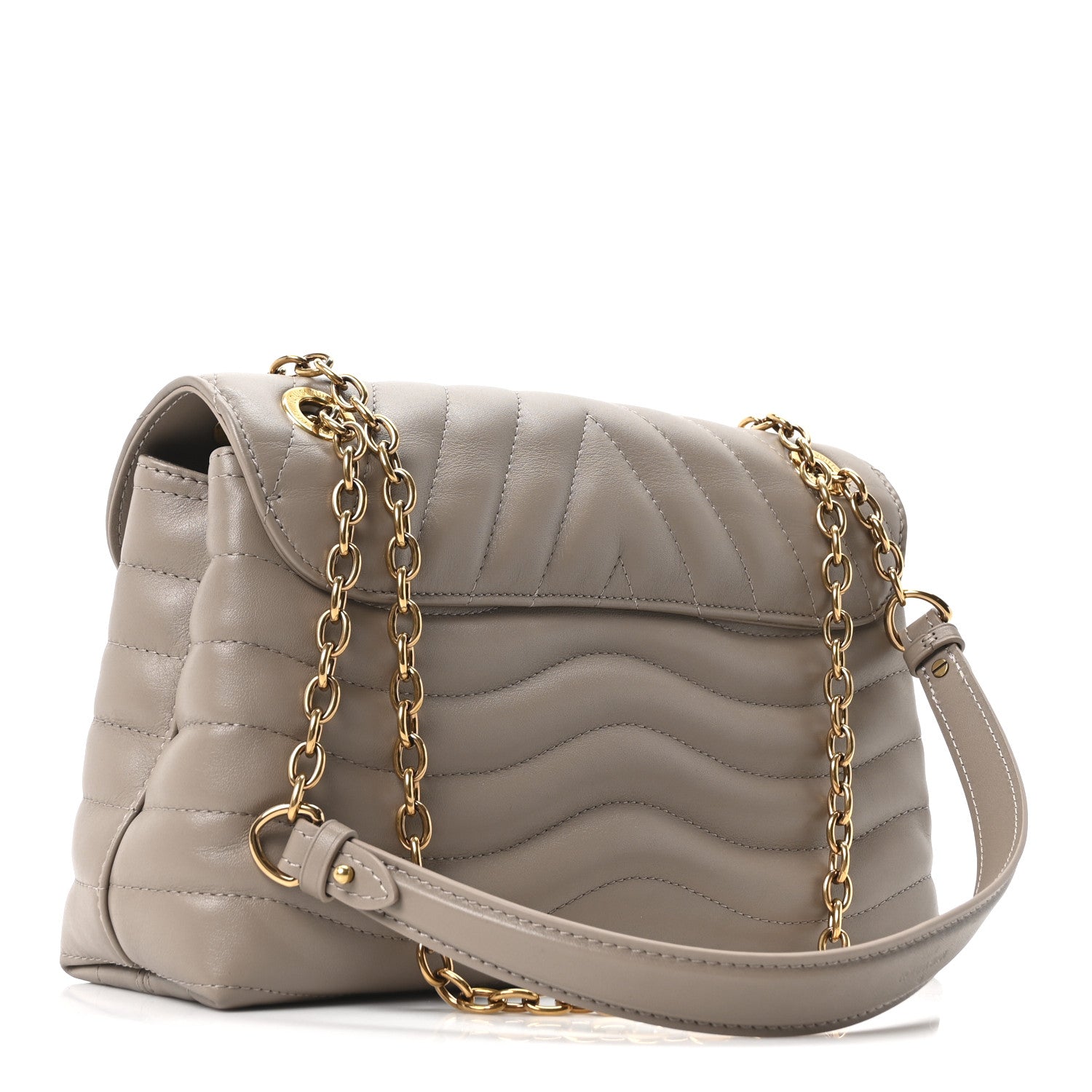 Louis Vuitton Calfskin LV New Wave Chain Bag GM Arizona 3 of 9