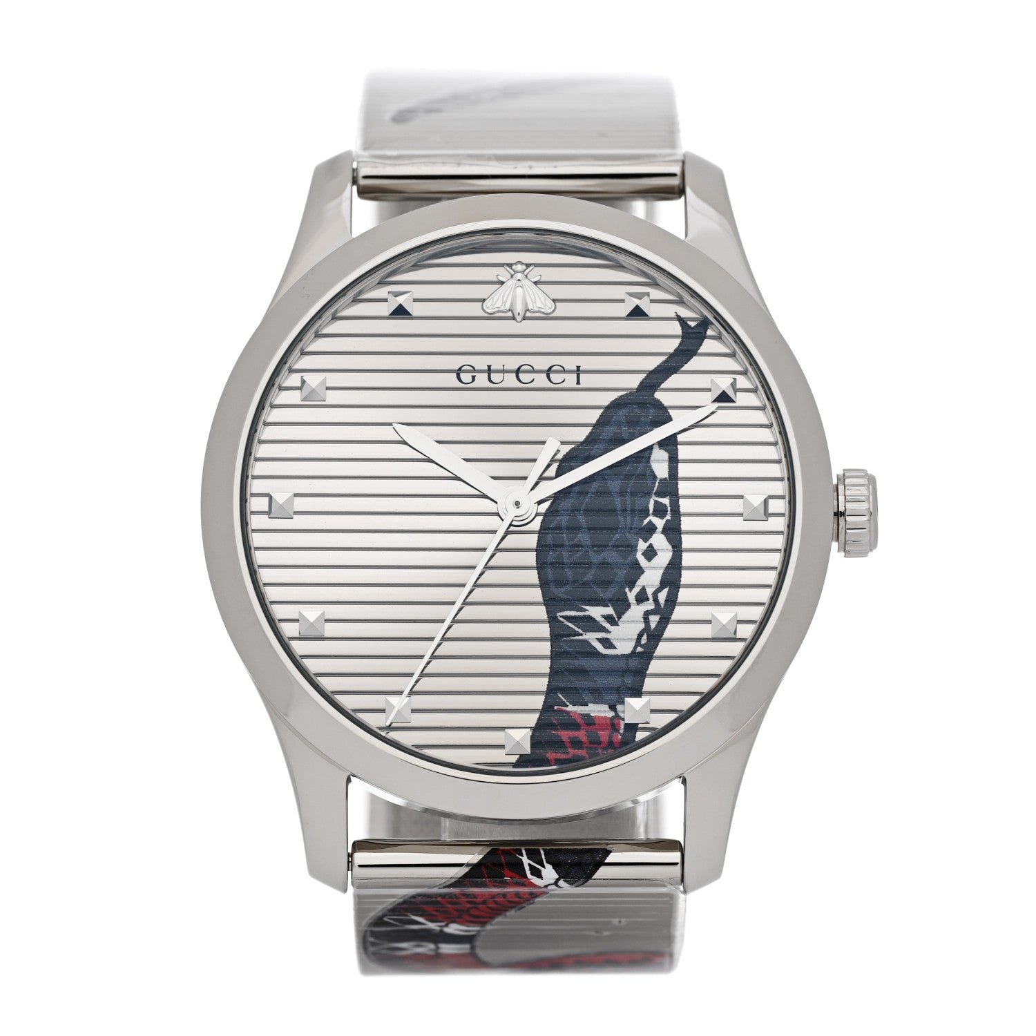 Gucci Stainless Steel 38mm Le Marche Des Merveilles Snake Quartz Watch 1 of 5