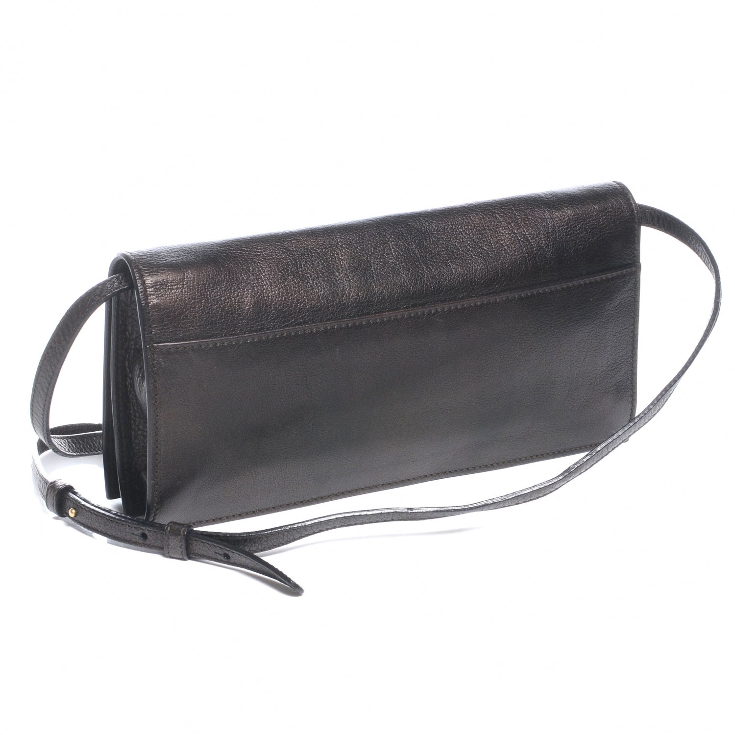 Saint Laurent Leather Byzance Flap Brown 3 of 7