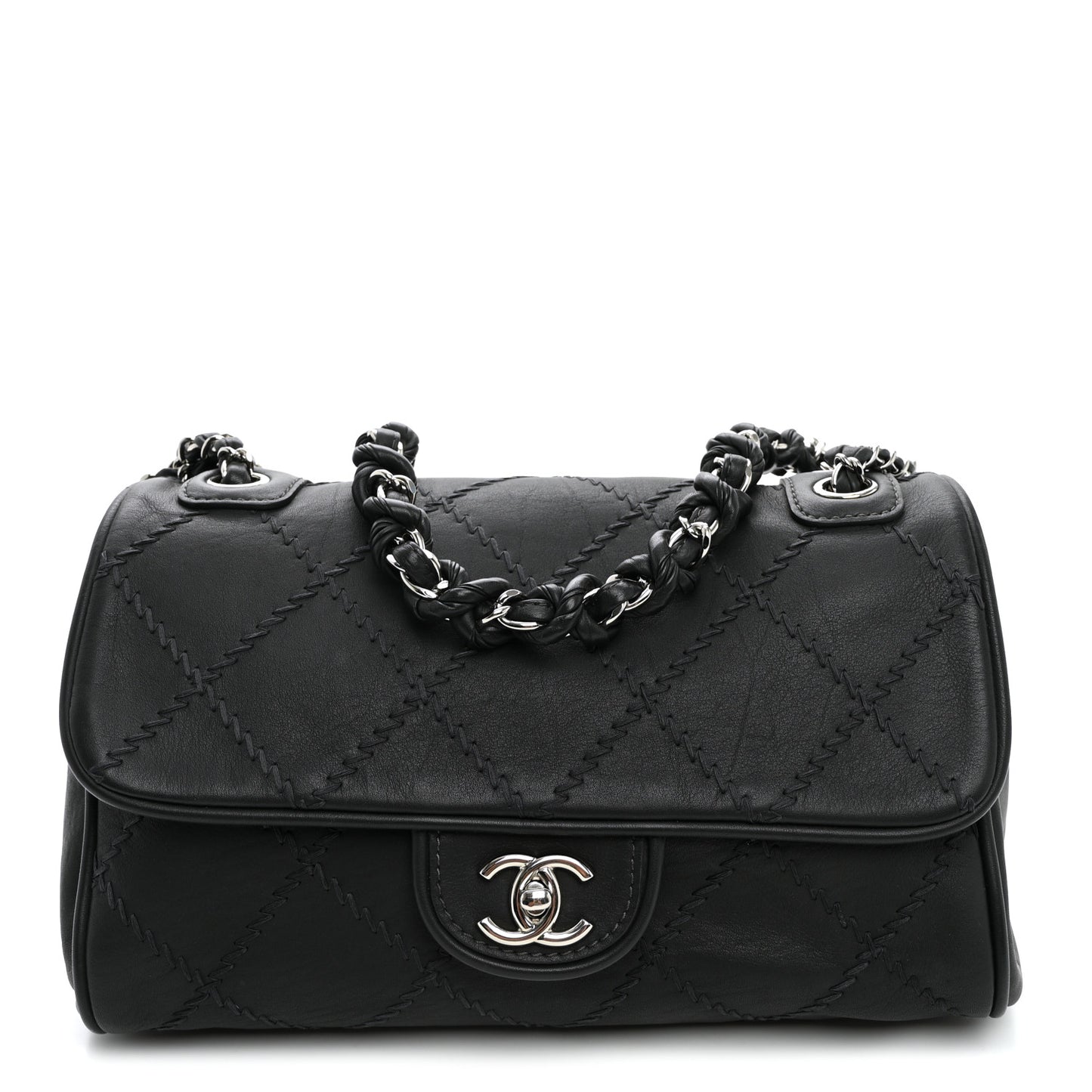 Calfskin Ultimate Stitch Flap Gray