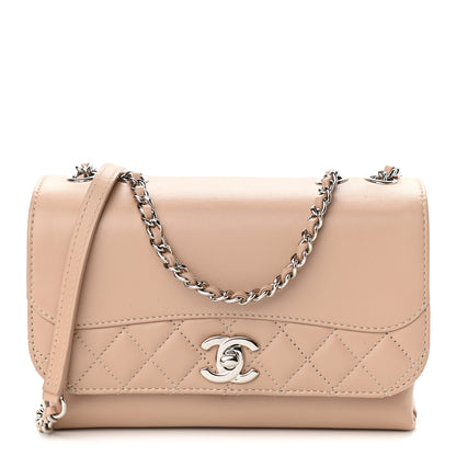 Chanel Calfskin Mini Tramezzo Flap Beige 1 of 11