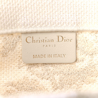 Christian Dior Canvas Embroidered Large Around The World Book Tote Gold 6 of 11
