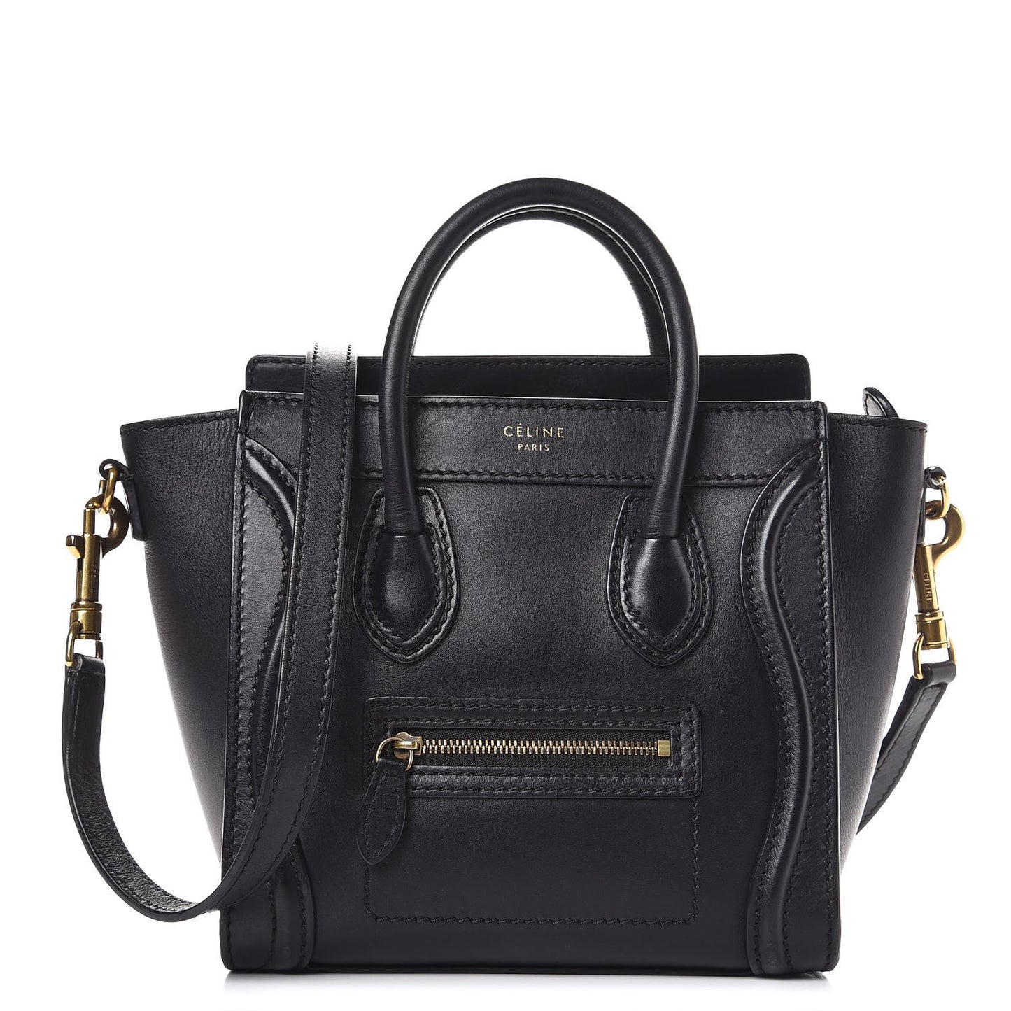 Smooth Calfskin Nano Luggage Black