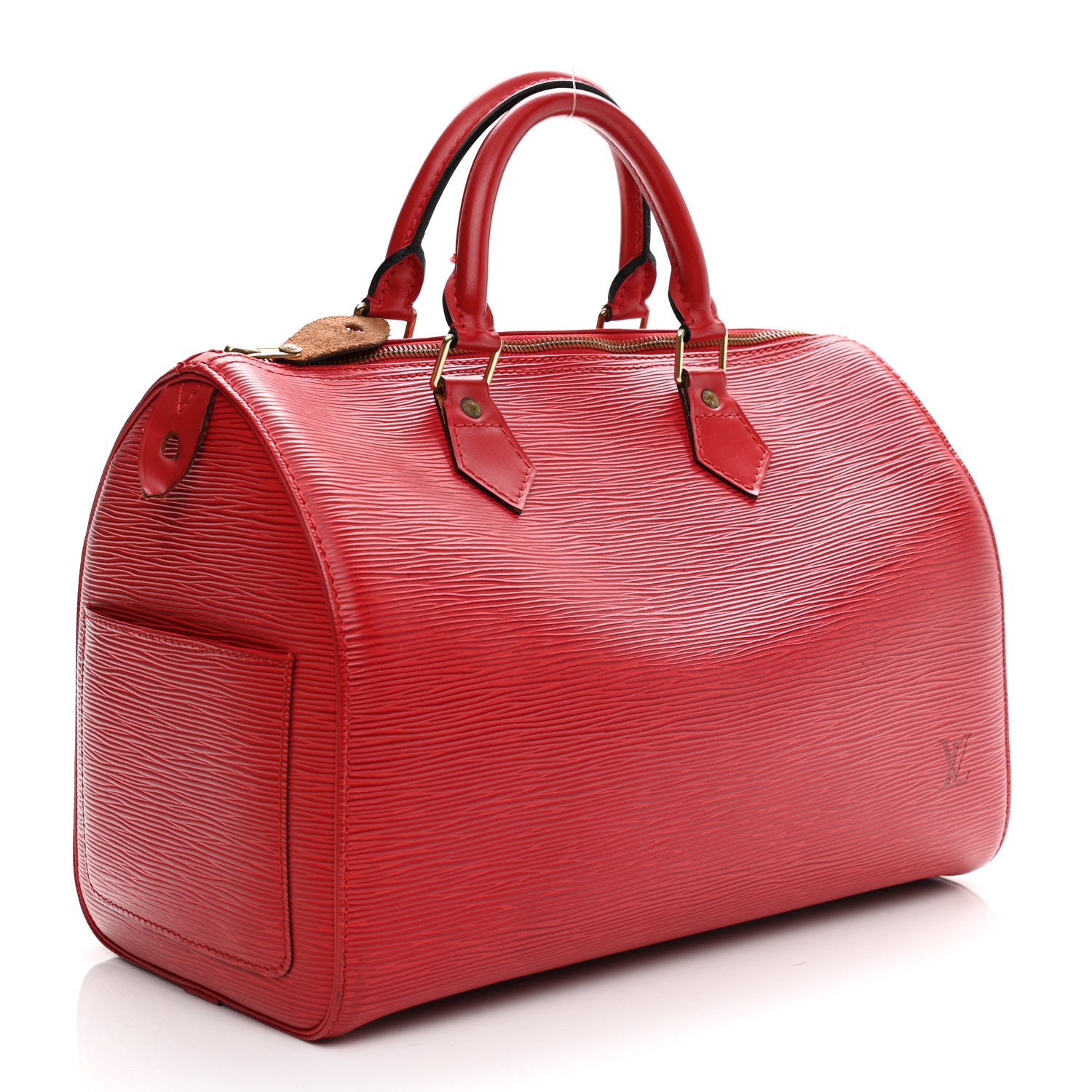 Louis Vuitton Epi Speedy 30 Castillan Red 3 of 18