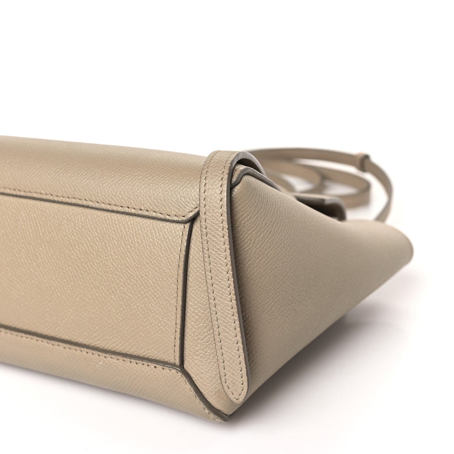 Grained Calfskin Nano Belt Bag Light Taupe