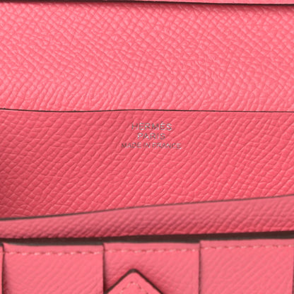 Hermes Epsom Bearn Gusset Wallet Rose Lipstick 6 of 8
