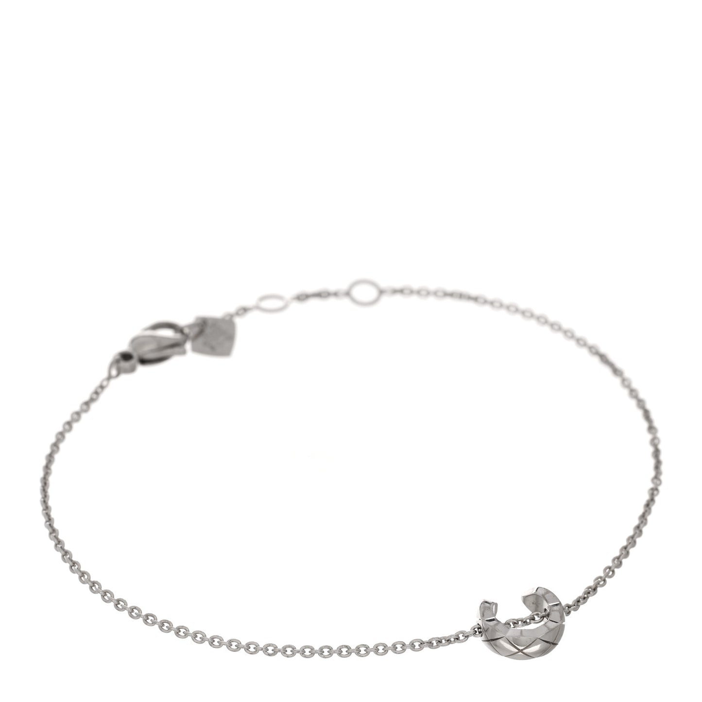 18K White Gold Coco Crush Station Bracelet