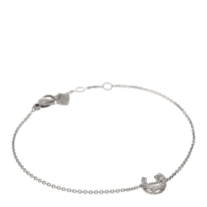 Chanel 18K White Gold Coco Crush Station Bracelet 1 of 4