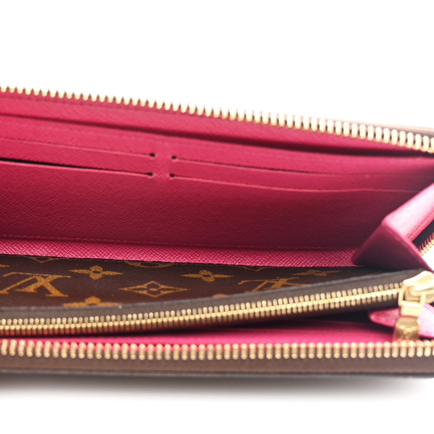 Louis Vuitton Monogram Clemence Wallet Hot Pink 5 of 9