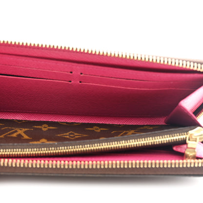 Louis Vuitton Monogram Clemence Wallet Hot Pink 5 of 9