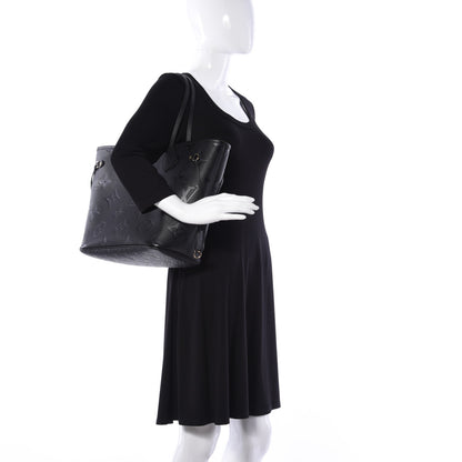 Louis Vuitton Empreinte Monogram Giant Neverfull MM Black 2 of 9