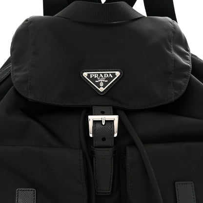 Prada Tessuto Nylon Saffiano Medium Backpack Black 8 of 10