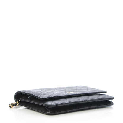 Chanel Caviar Quilted Wallet On Chain WOC Black 4 of 9