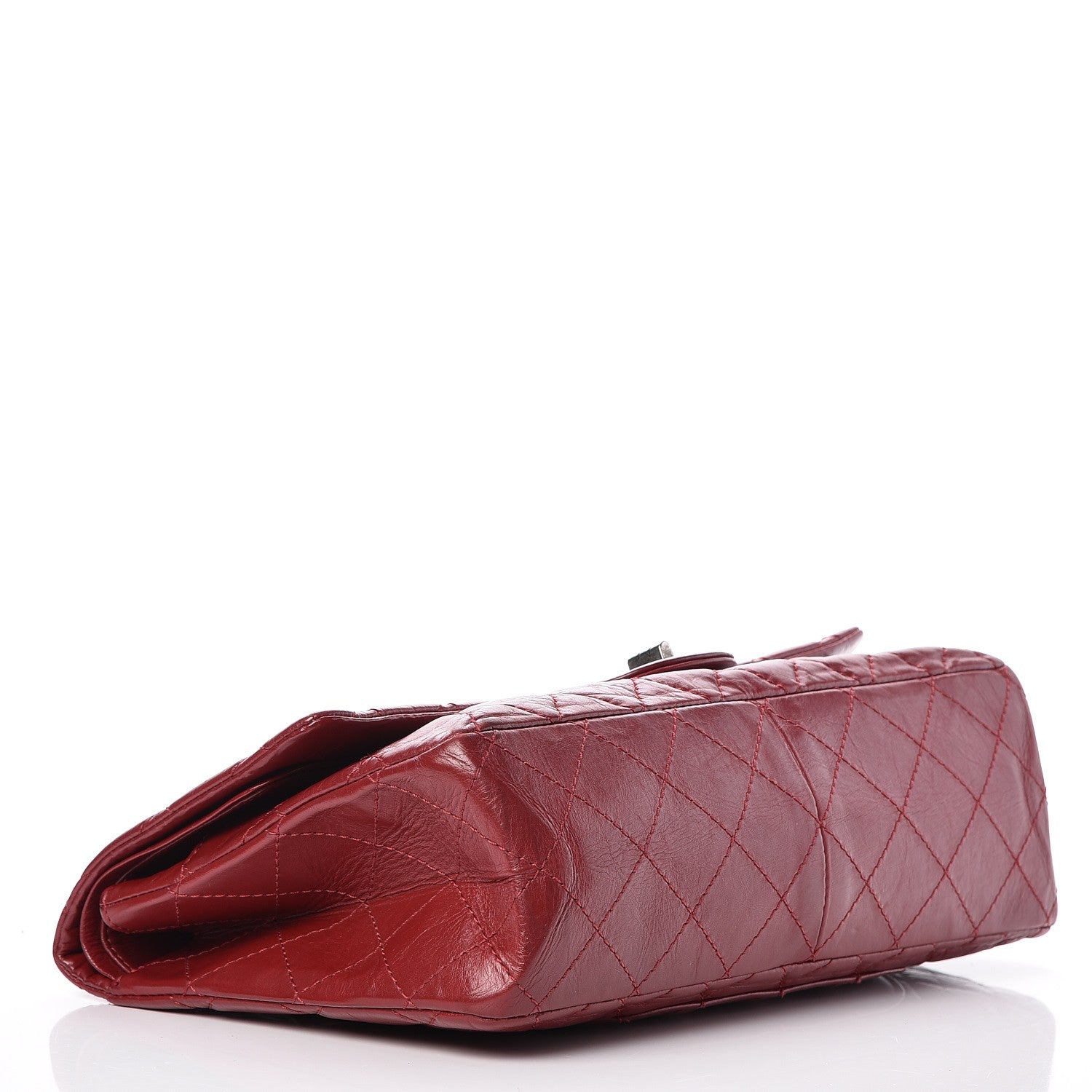 Chanel Aged Calfskin Quilted 2.55 Reissue 227 Flap Red 5 of 11