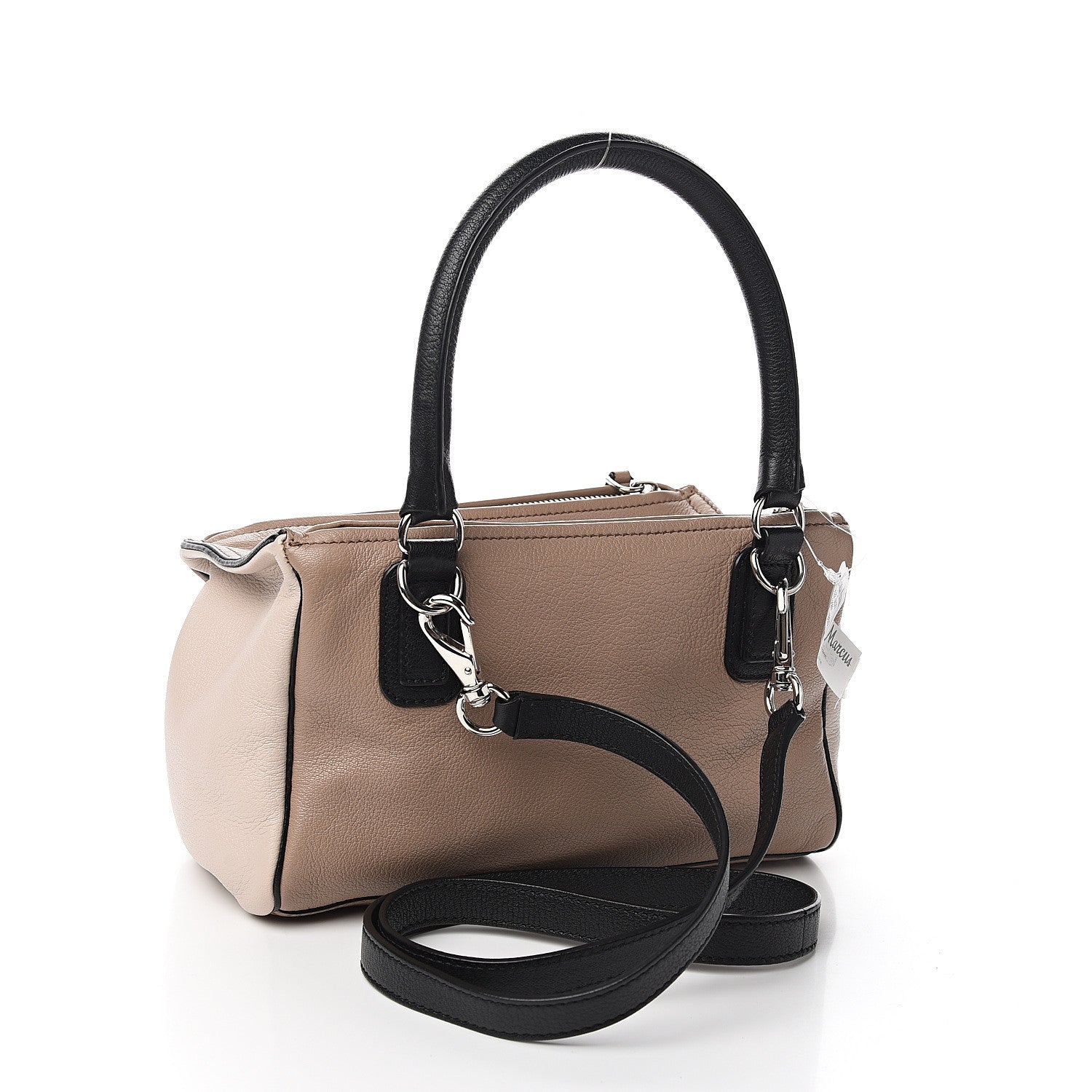 Givenchy Sugar Goatskin Small Bi-Color Pandora Natural 2 of 9