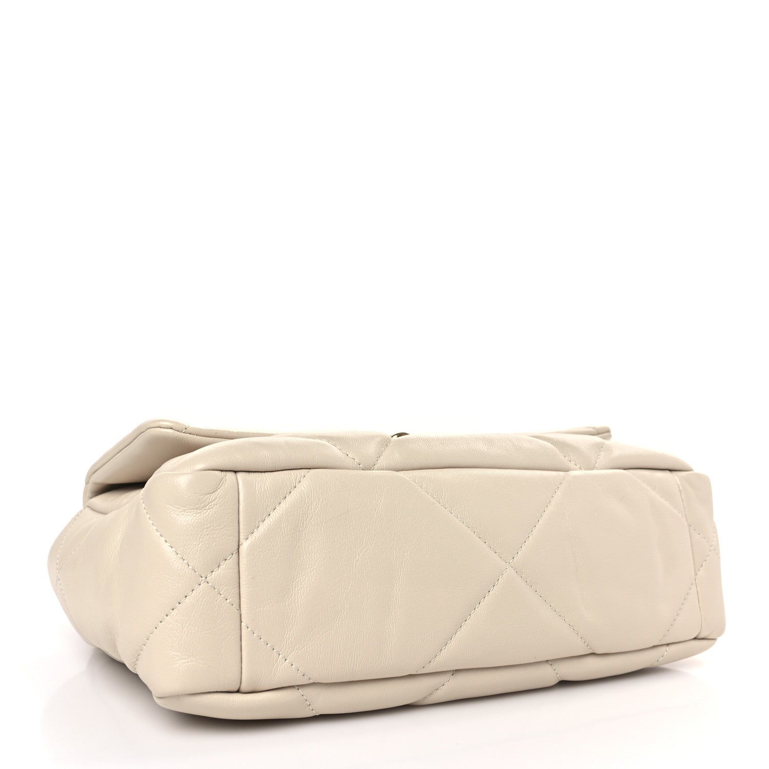 Chanel Lambskin Quilted Medium Chanel 19 Flap Light Beige 4 of 9