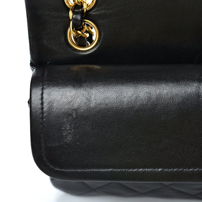 Chanel Lambskin Quilted Small Double Flap Black 12 of 15