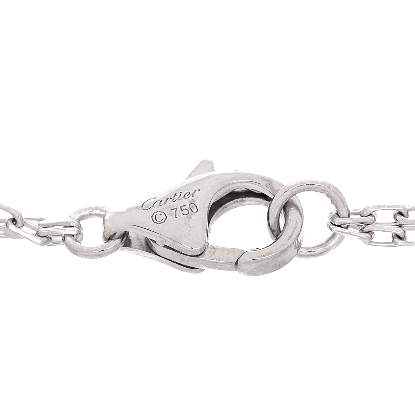 18K White Gold Diamond LOVE Bracelet
