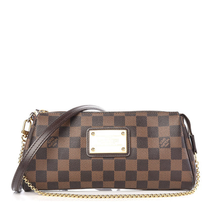Louis Vuitton Damier Ebene Eva Clutch 1 of 9