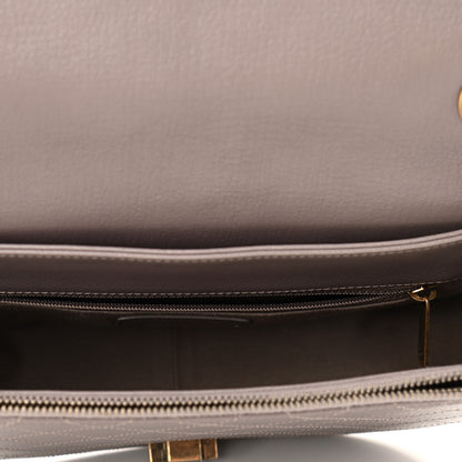 Chanel Shiny Calfskin Goatskin Quilted Small Coco Curve Messenger Flap Grey 5 of 10
