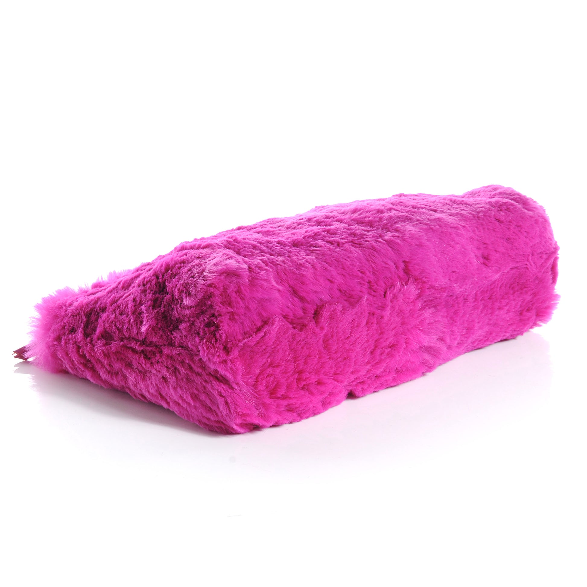 Chanel Rabbit Fur Shoulder Bag Fuchsia 4 of 7
