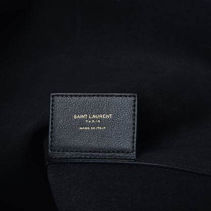 Saint Laurent Calfskin Large Shopping Tote Black 7 of 9