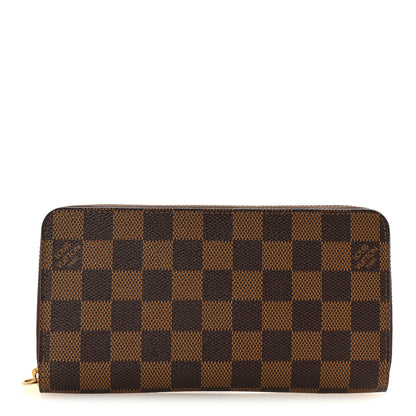 Louis Vuitton Damier Ebene Zippy Wallet Rose Ballerine 1 of 6