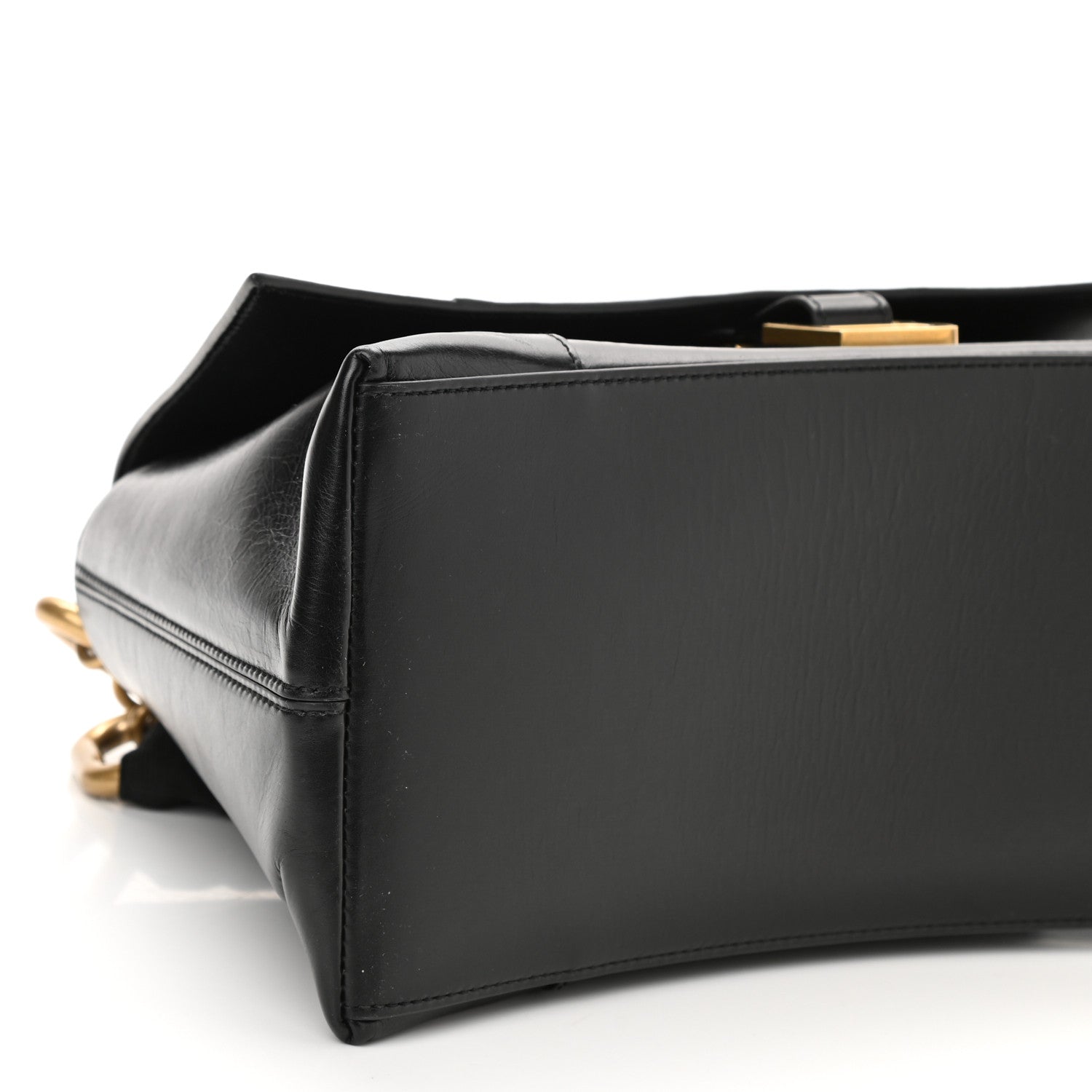 Balenciaga Calfskin Medium Downtown Chain Shoulder Bag Black 9 of 10