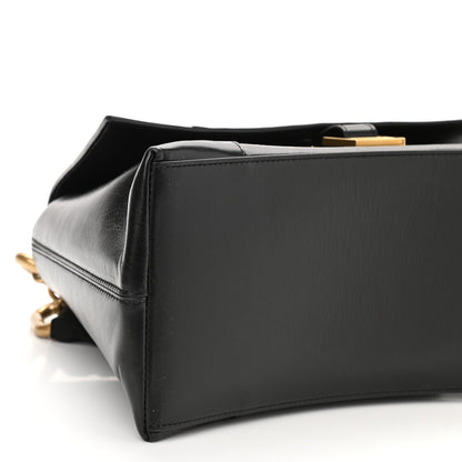 Balenciaga Calfskin Medium Downtown Chain Shoulder Bag Black 9 of 10