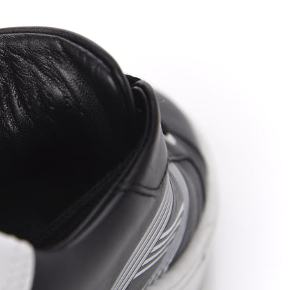 Hermes Calfskin Womens Advantage Sneakers 36 Black White 9 of 11