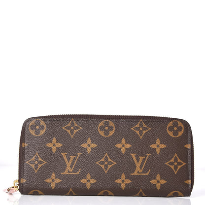 Louis Vuitton Monogram Clemence Wallet Rose Ballerine 1 of 8