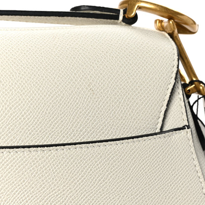 Christian Dior Grained Calfskin Saddle Bag White 11 of 11