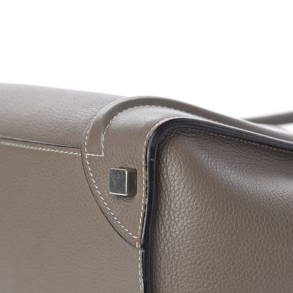 Celine Drummed Calfskin Micro Luggage Souris 22 of 22