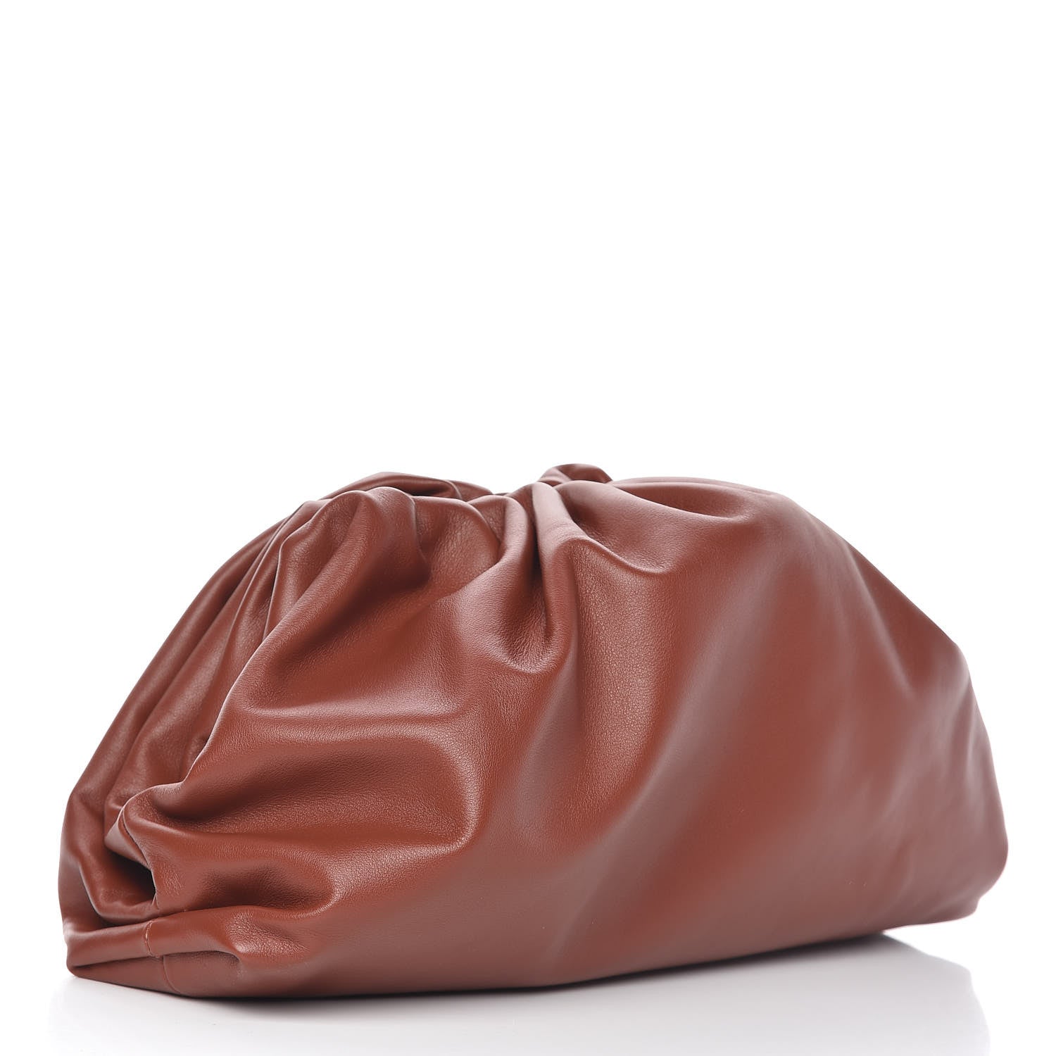 Bottega Veneta Smooth Butter Calf The Pouch Clutch Rust 3 of 8