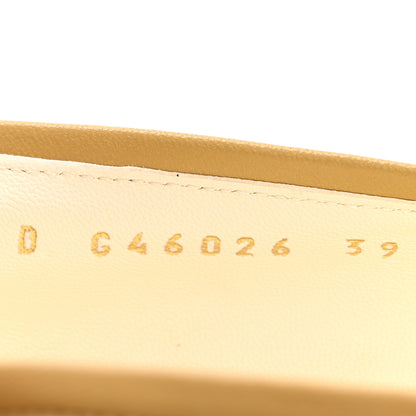 Chanel Suede Cap Toe CC Ballerina Flats 39 Beige Black 9 of 9