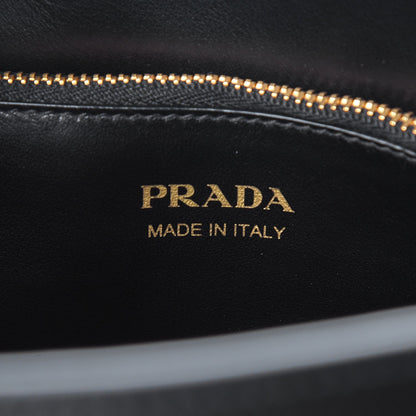 Prada Saffiano Cuir Calfskin Large Monochrome Top Handle Tote Black 6 of 9