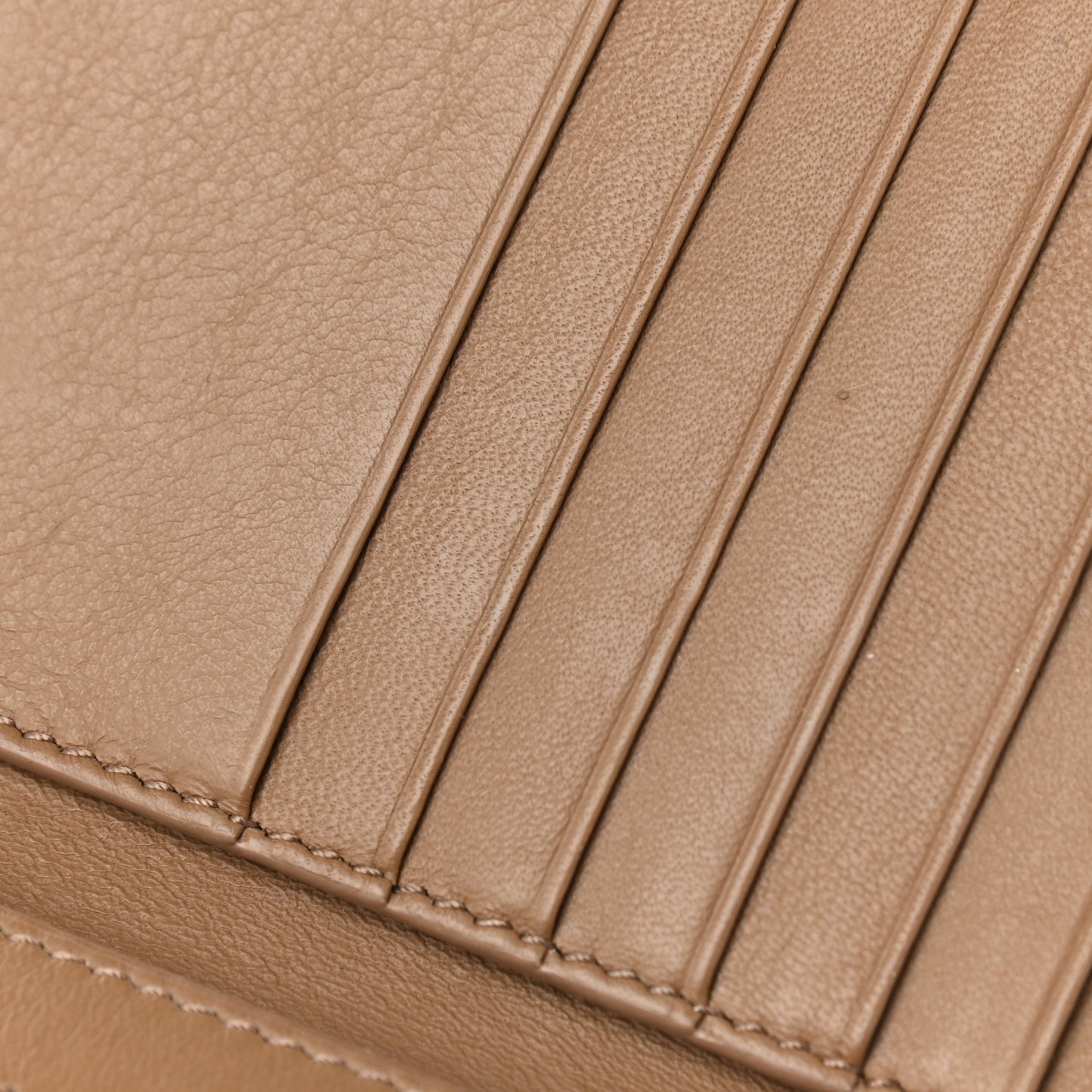 Grained Calfskin Medium Multifunction Strap Wallet Porcelain