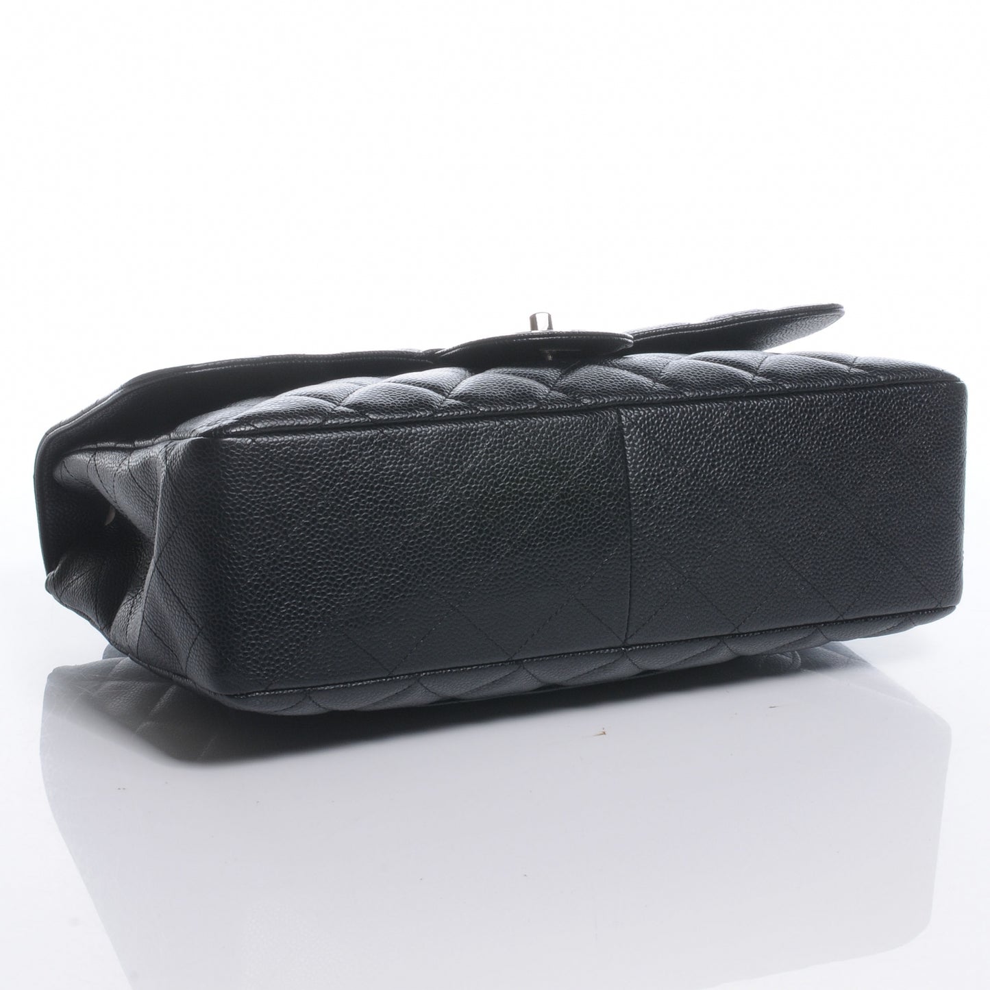 Caviar Jumbo Single Flap Black