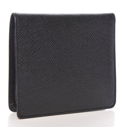 Louis Vuitton Taiga Porte Billets 3 Cartes Billfold Wallet Coin Case Ardoise 3 of 9