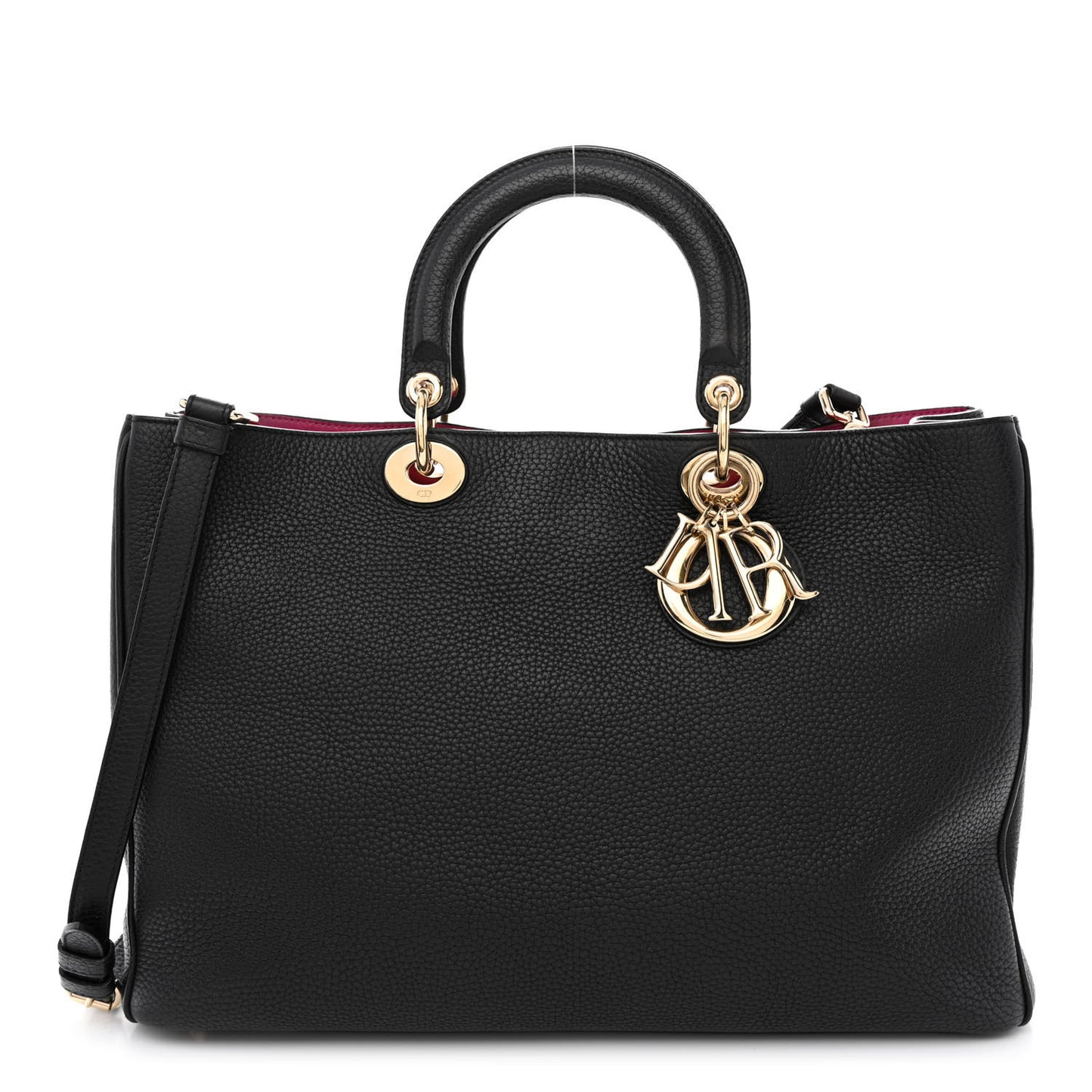 Bullcalf Large Diorissimo Tote Black Rose Indien