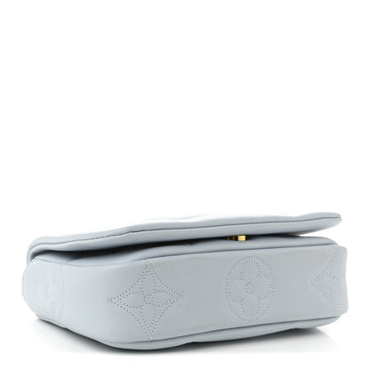 Louis Vuitton Calfskin Bubblegram Wallet On Strap Ice Blue 4 of 9