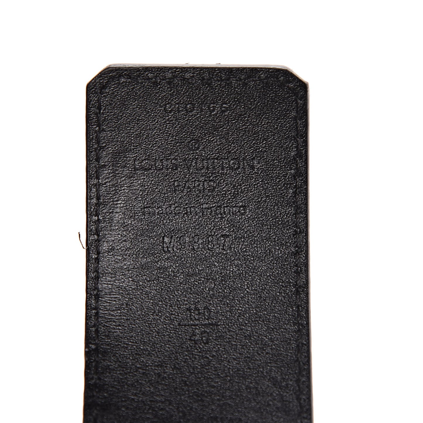 Calfskin 40mm LV Initiales Reversible Belt 100 40 Dark Brown Black