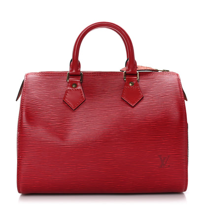 Louis Vuitton Epi Speedy 25 Castillan Red 1 of 11