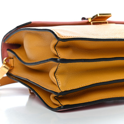 Miu Miu Goatskin Madras Top Handle Bag Rosa Soleil 4 of 7