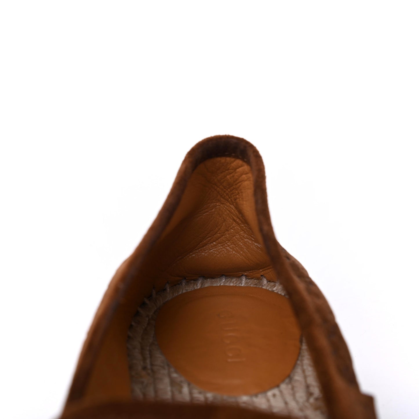 Suede Microguccissima Espadrilles 37.5 Nut Brown