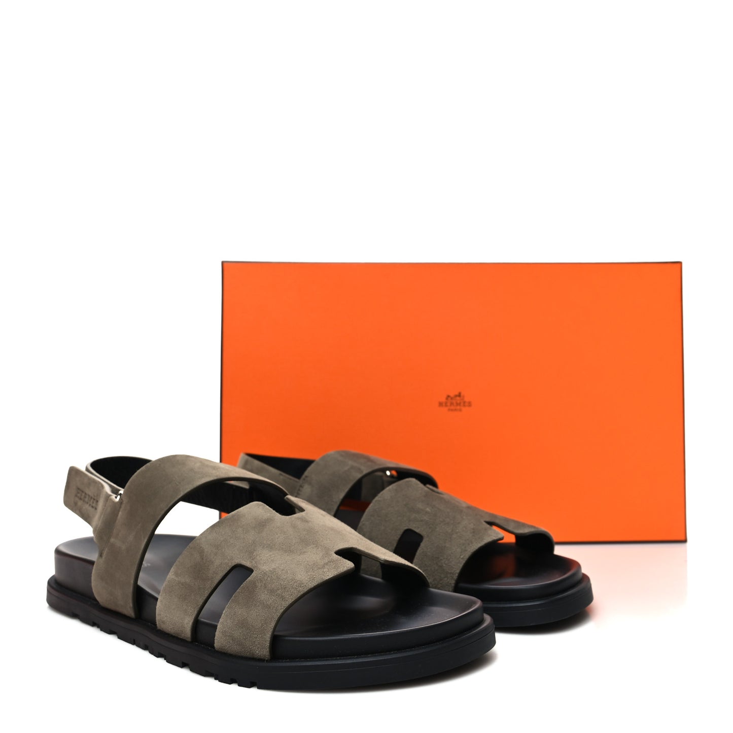 Suede Goatskin Mens Genius Sandals 42 Vert Toundra