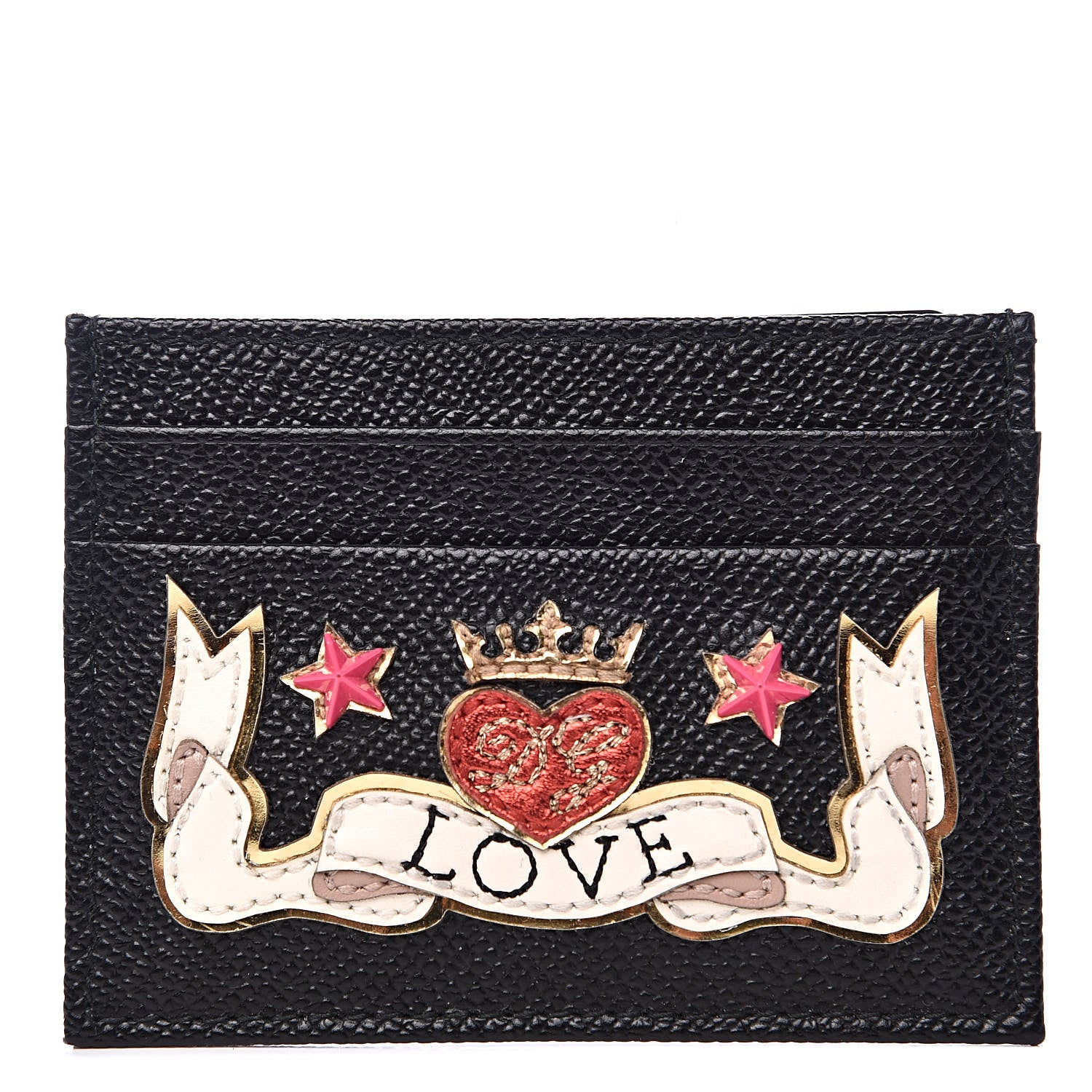 Dolce & Gabbana Dauphine Love Card Holder Black 1 of 7