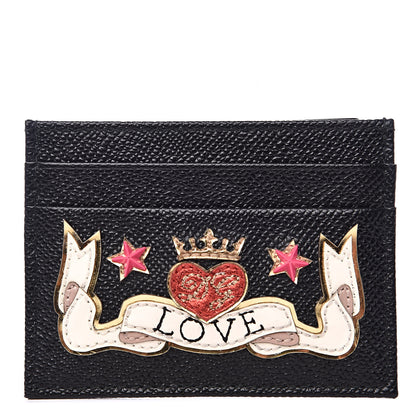 Dolce & Gabbana Dauphine Love Card Holder Black 1 of 7