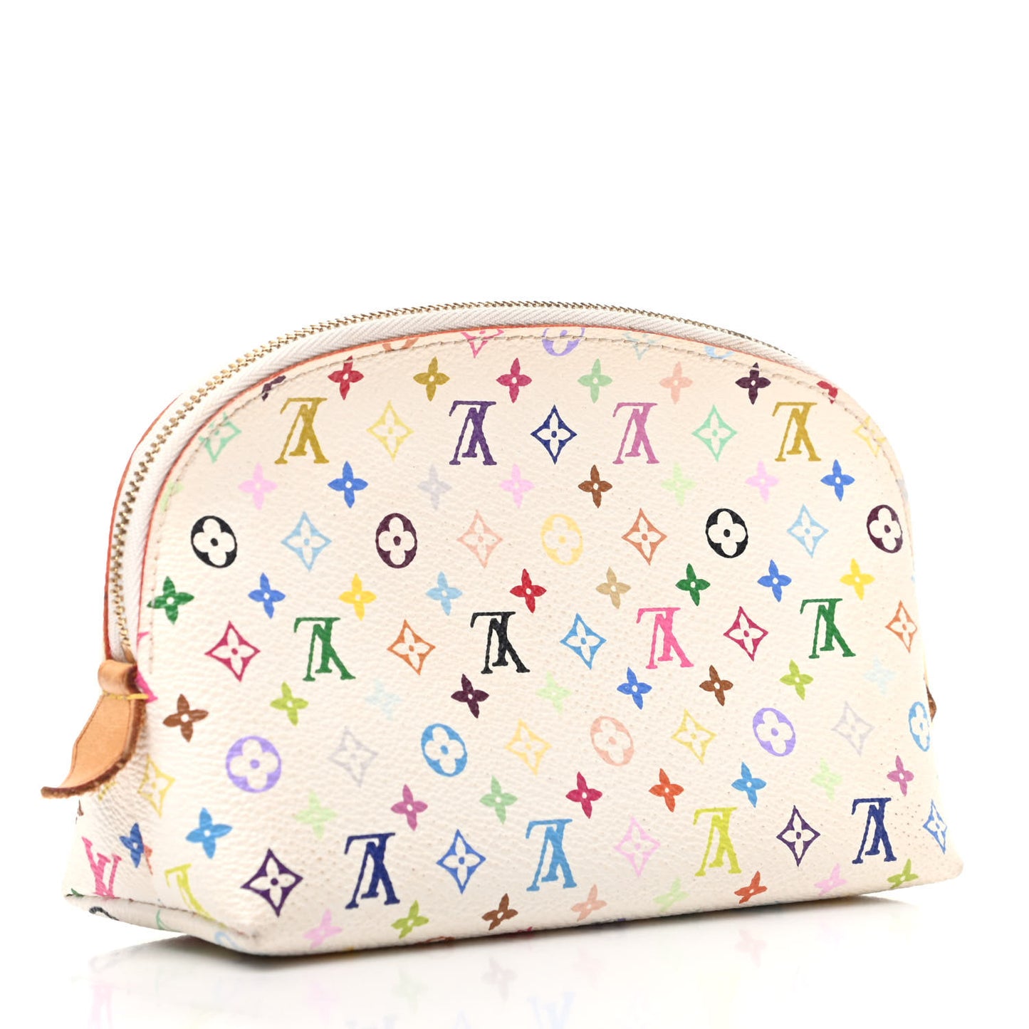 Monogram Multicolor Cosmetic Pouch White Litchi